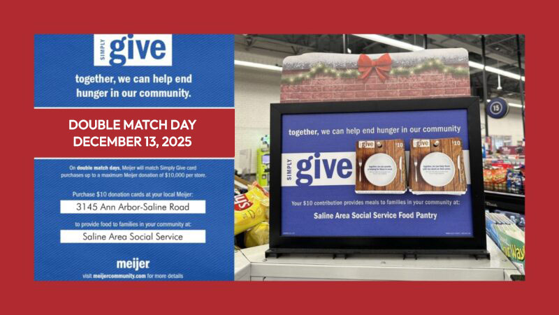 Meijer Simply Give - Double Match Day December 13, 2025