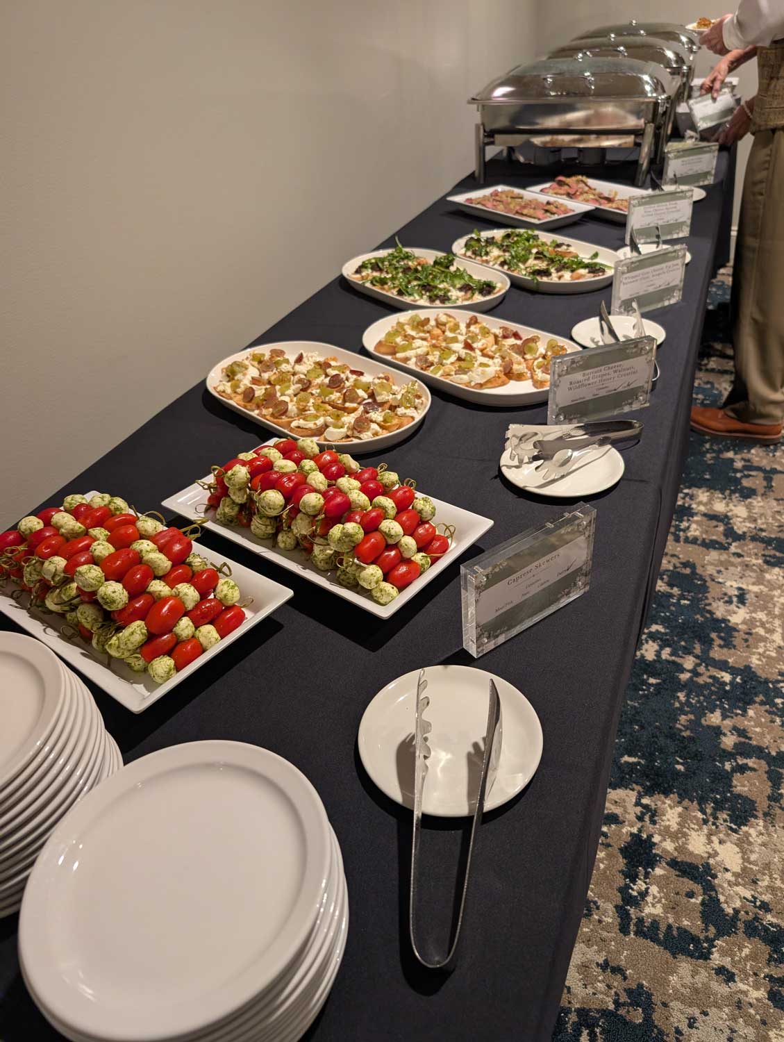 Fall Ball buffet with appetizers